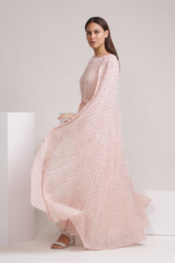 Pink Cape Dress