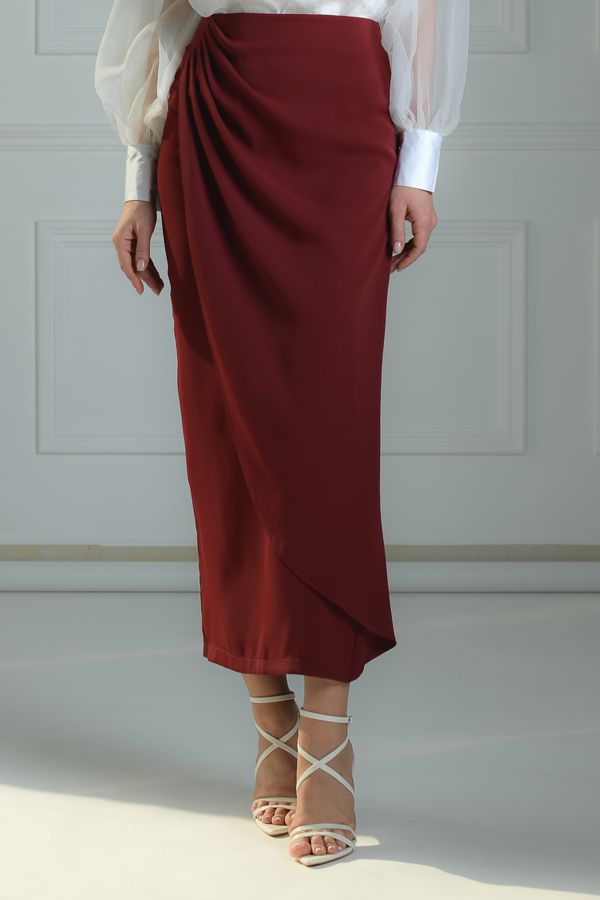 Burgundy Skirt