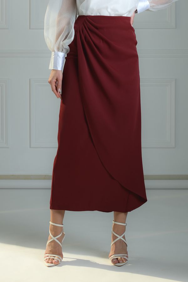 Burgundy Skirt