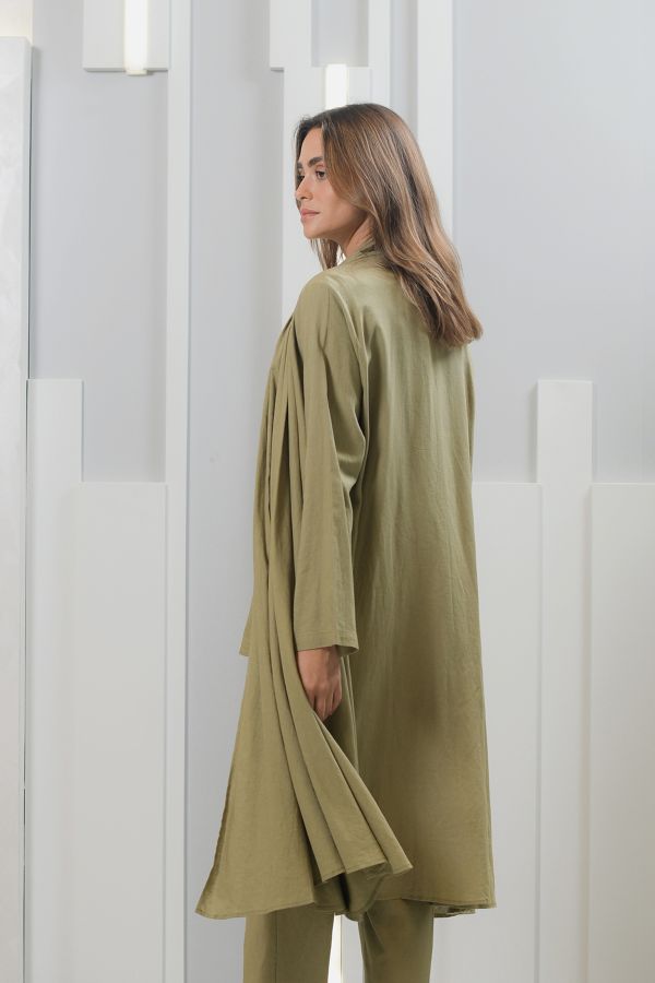 Green cardigan
