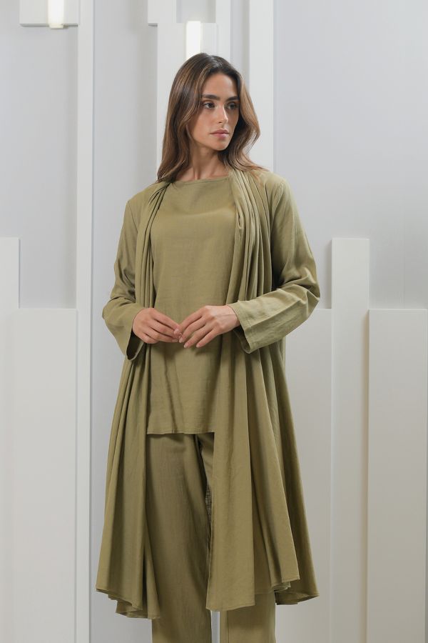 Green cardigan