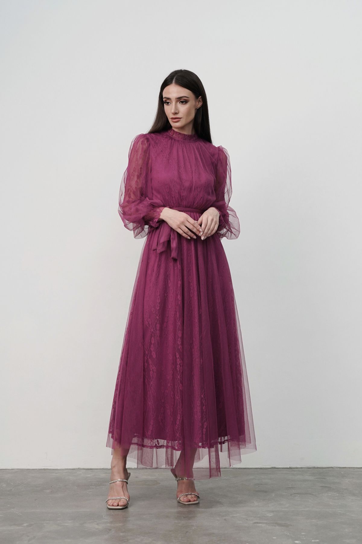 Dark pink dress top
