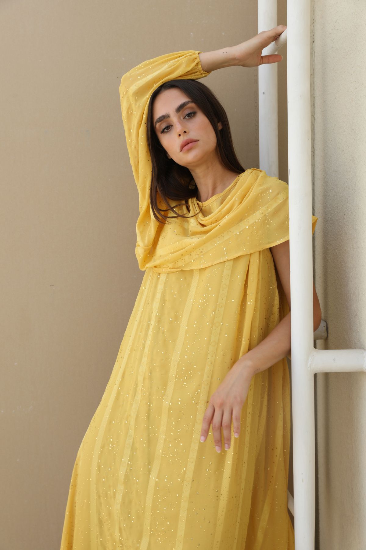 Yellow winter dress cheap