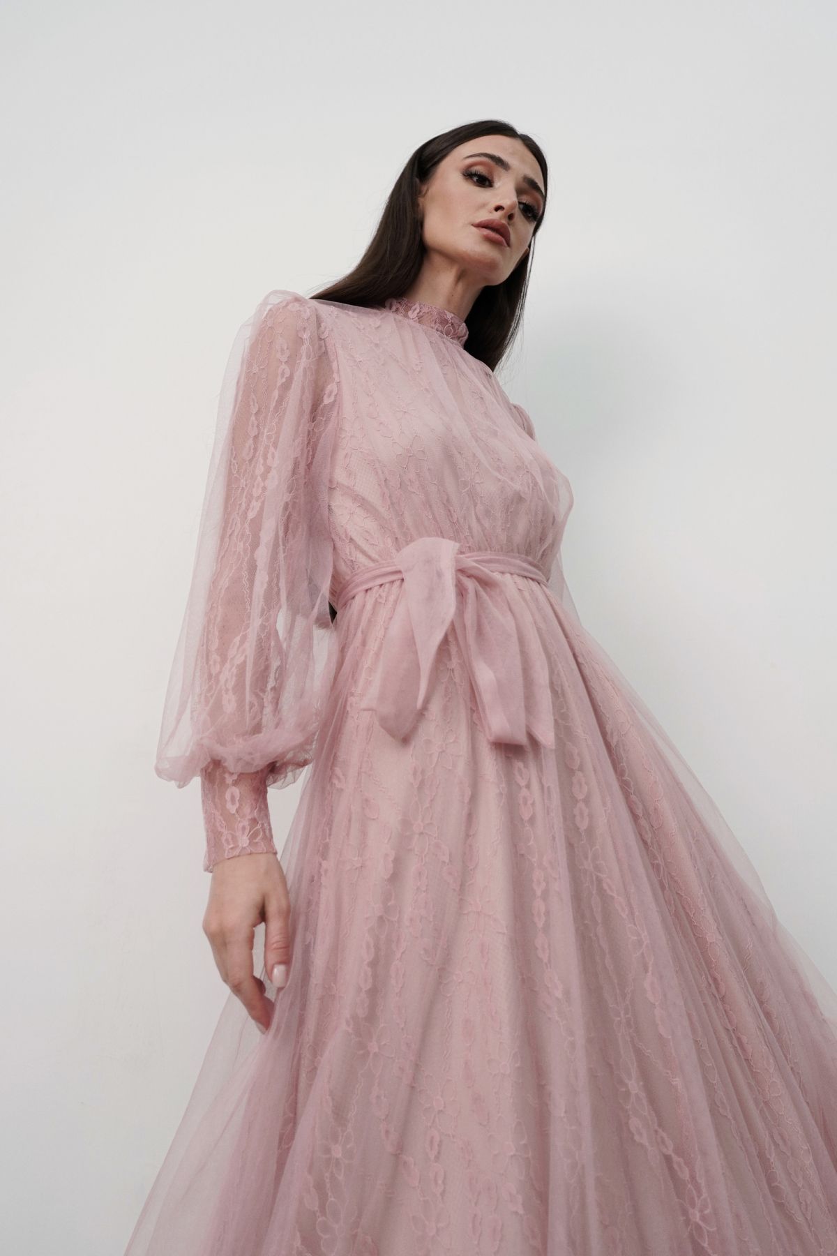 Light pink lace dress sale