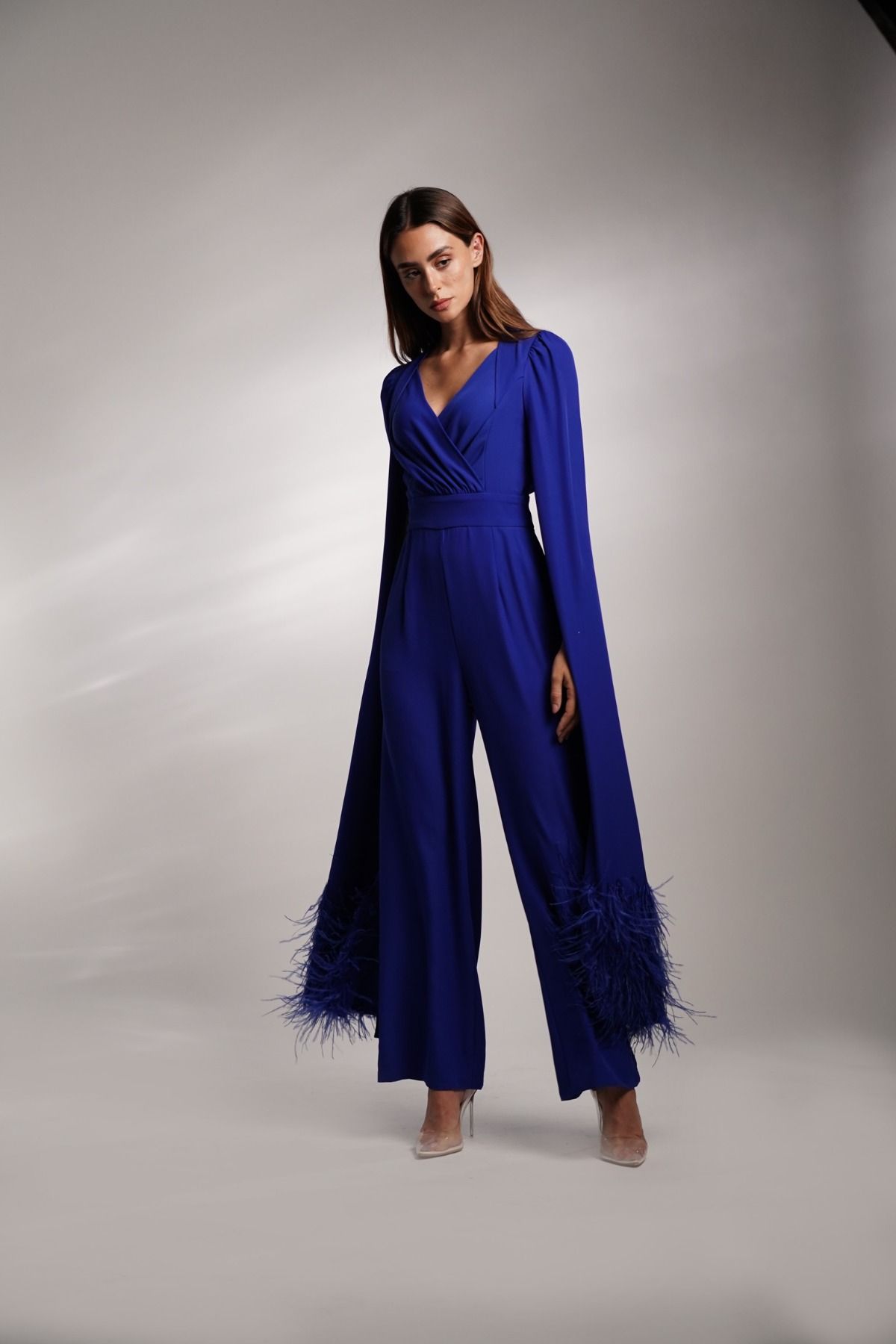 Royal blue jumpsuit for wedding shop