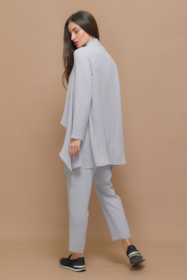 Gray Waterfall Cardigan