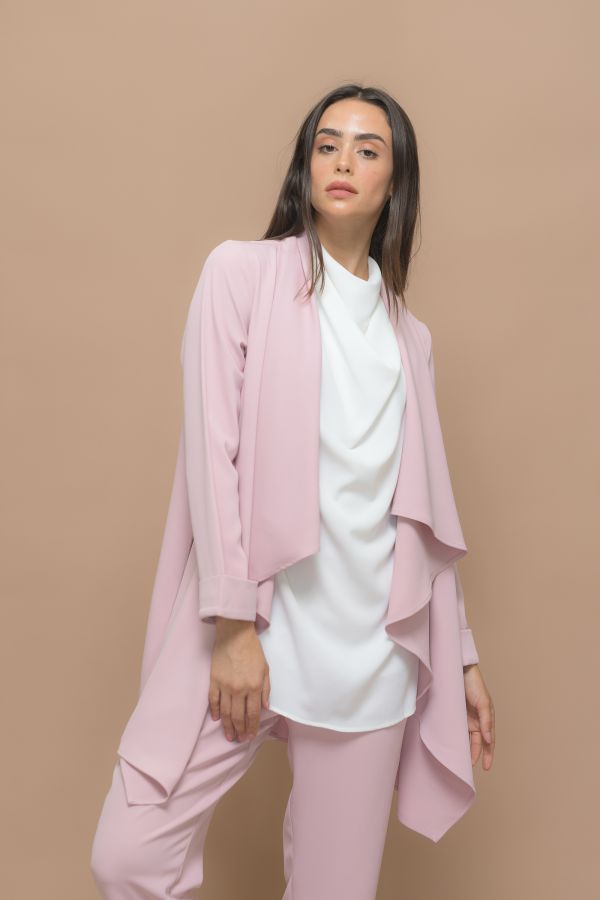 Pink Waterfall Cardigan