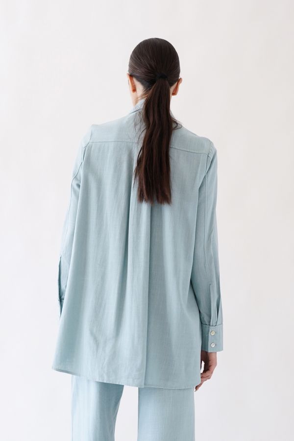 Light blue linen shirt