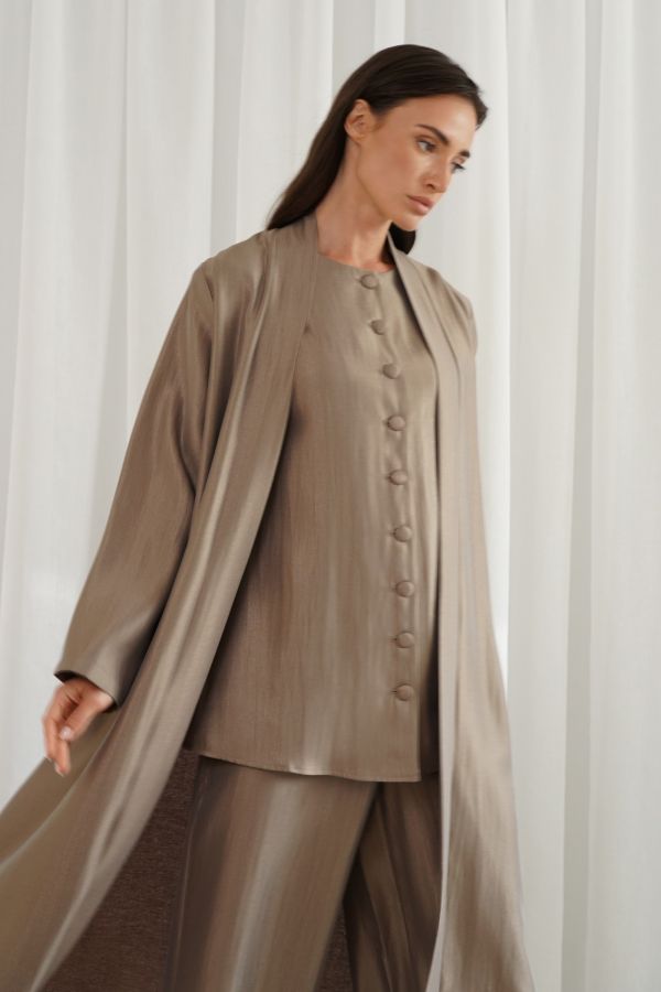 Brown cardigan