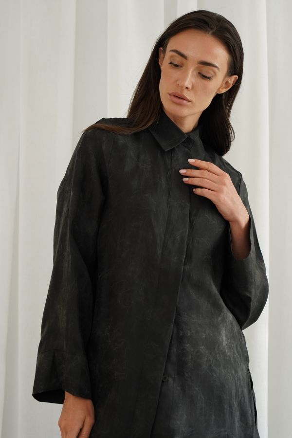 Black printed shirt