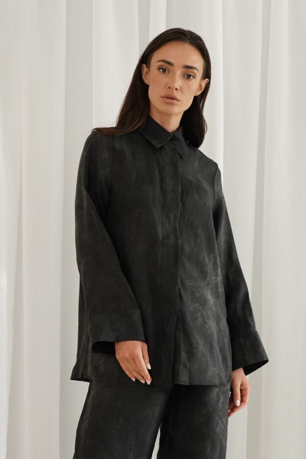 Black printed shirt