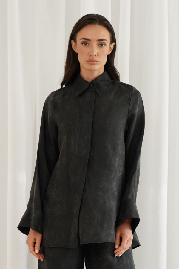 Black printed shirt