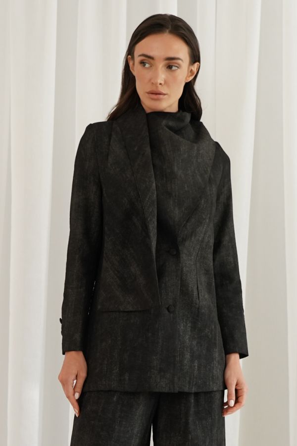 Black Jacket with scarf