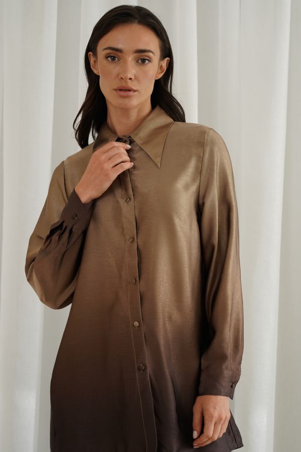 Beige ombre shirt
