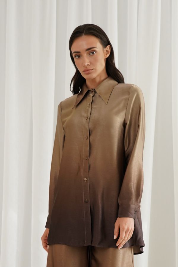 Beige ombre shirt