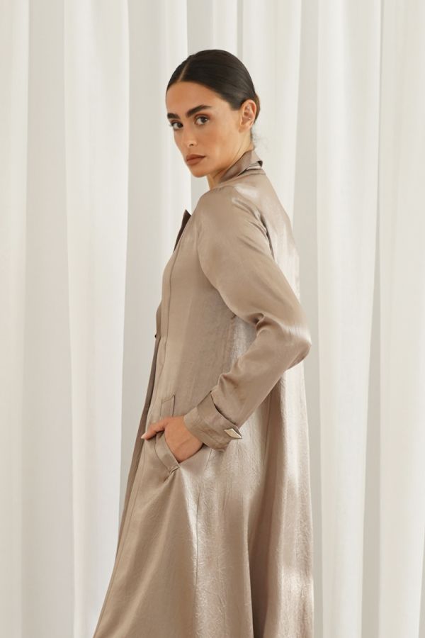 Beige long jacket 