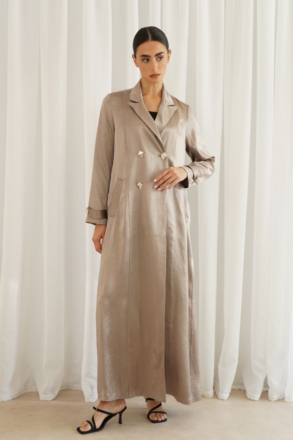 Beige long jacket 