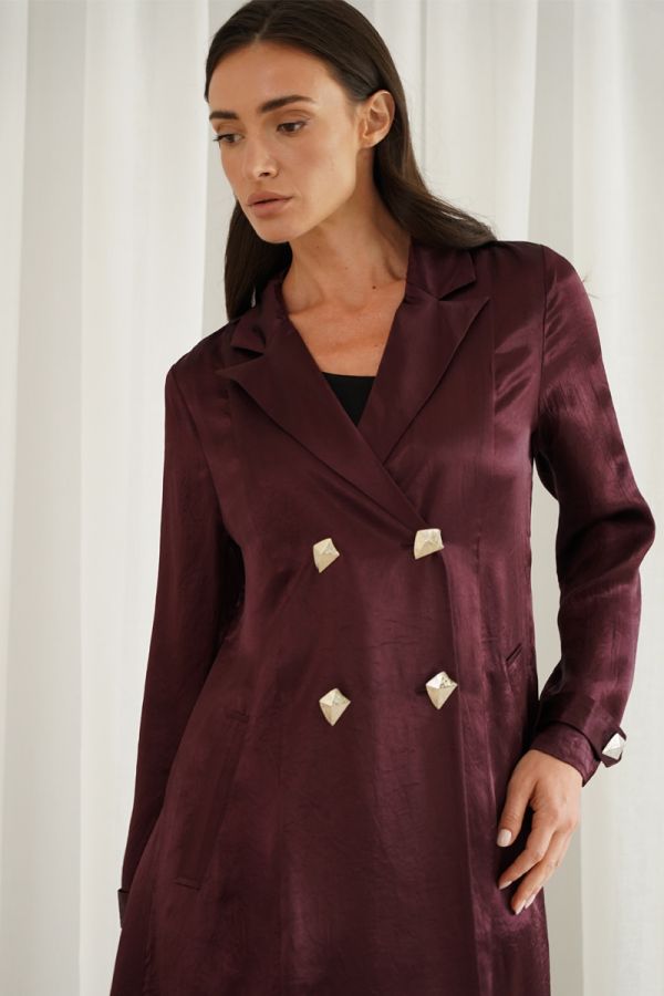 Purple long jacket 