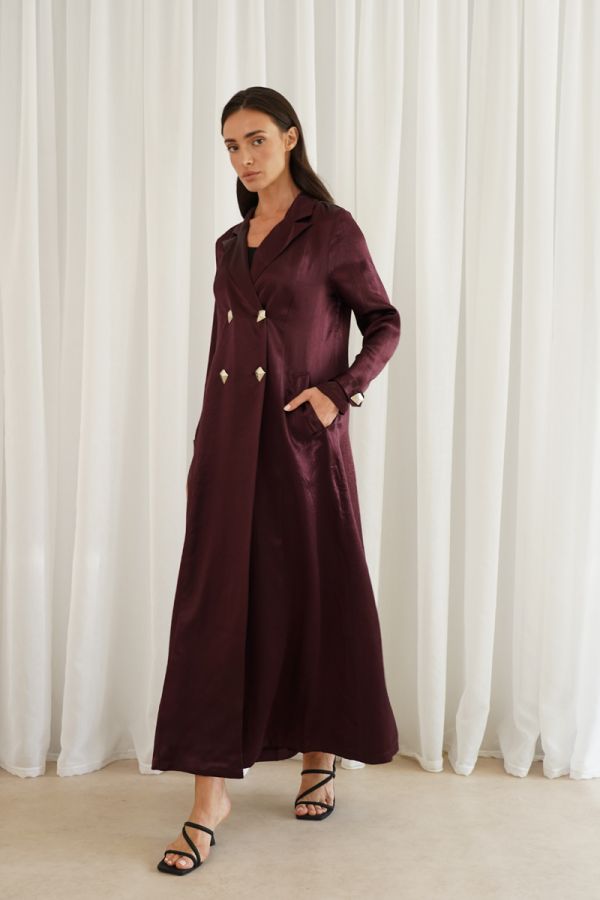 Purple long jacket 