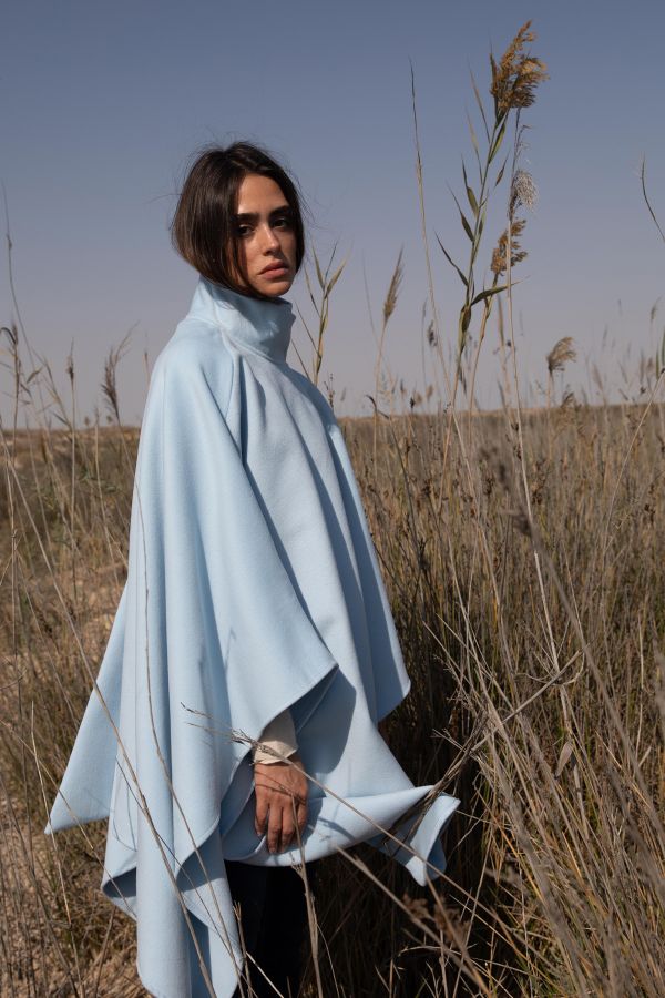 Blue Asymmetric Cape