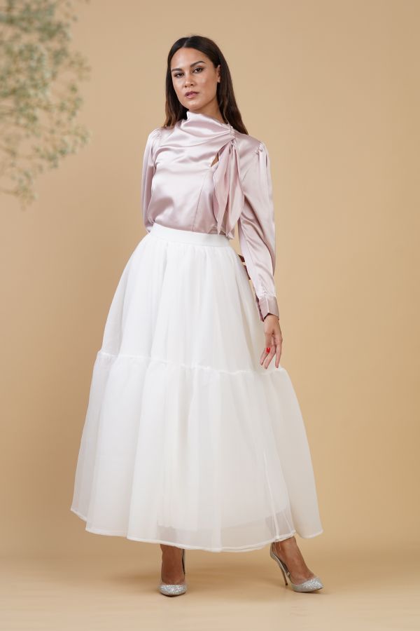 White Organza Skirt