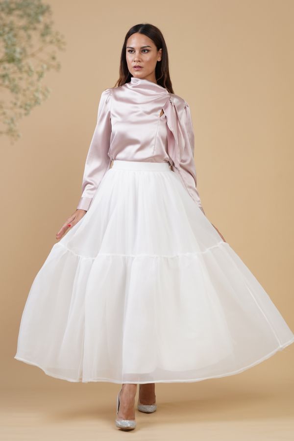 White Organza Skirt