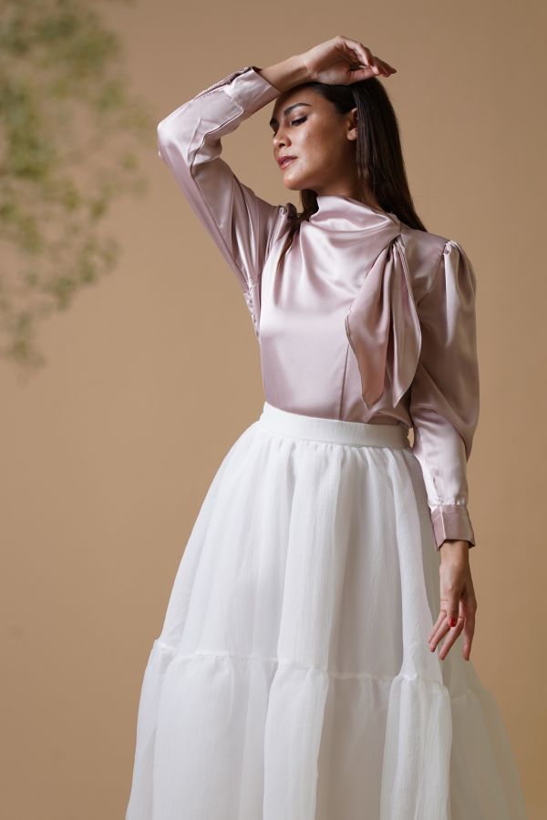 White Organza Skirt