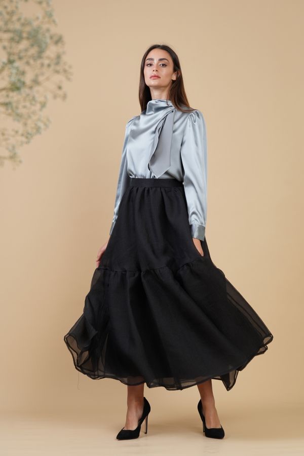 Black Organza Skirt