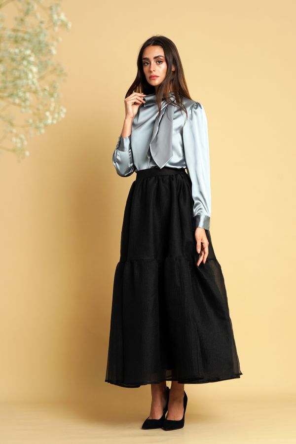 Black Organza Skirt