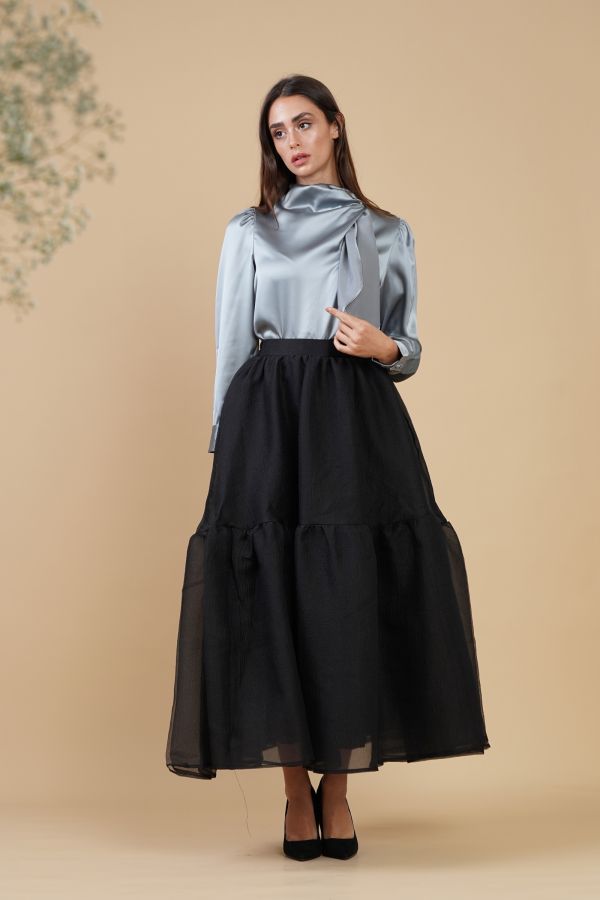 Black Organza Skirt