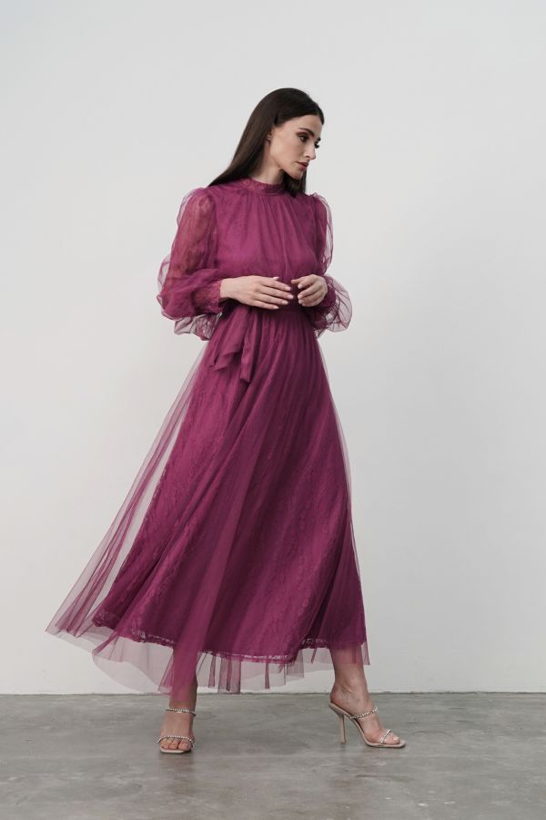 Black pink lace dress store