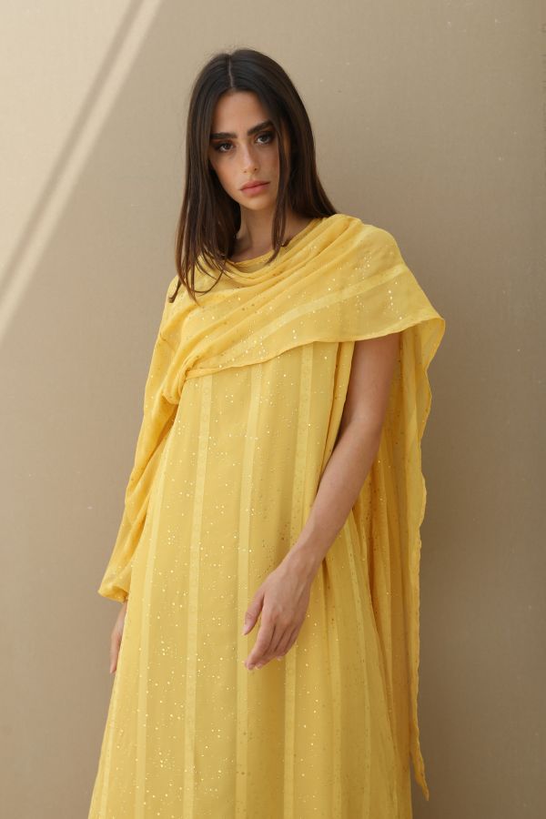 Shawl for yellow dress best sale