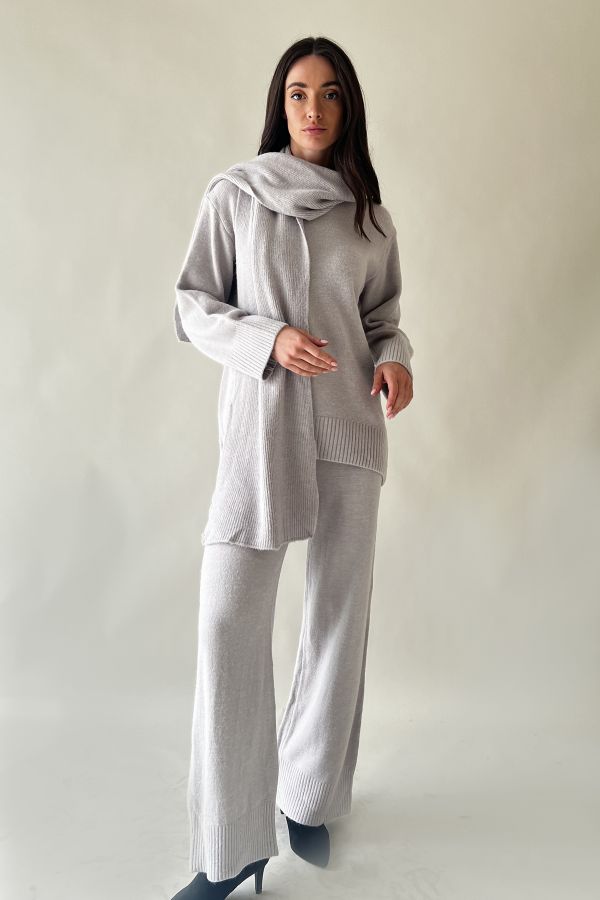 Grey Knitted Co-ord
