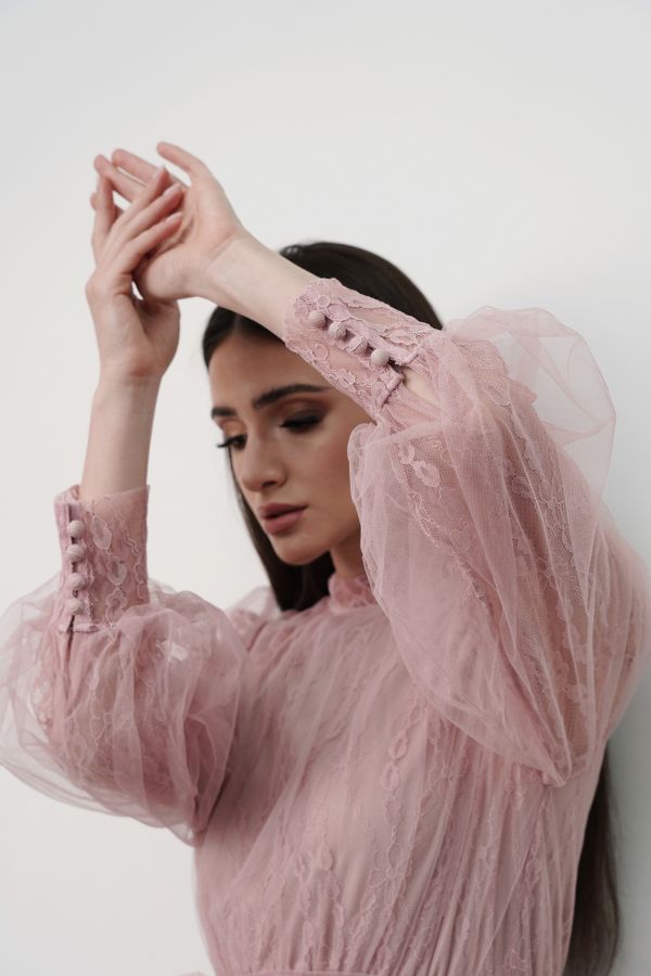 Light Pink Lace Dress