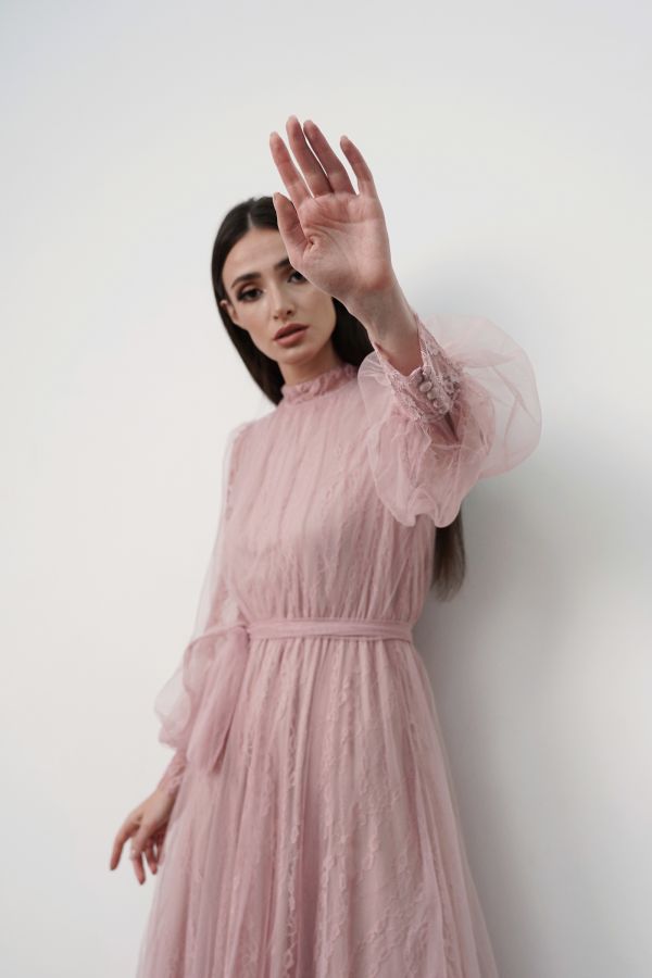 Light Pink Lace Dress