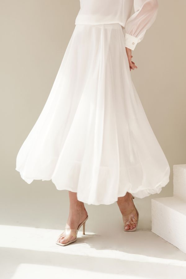 White Organza Skirt