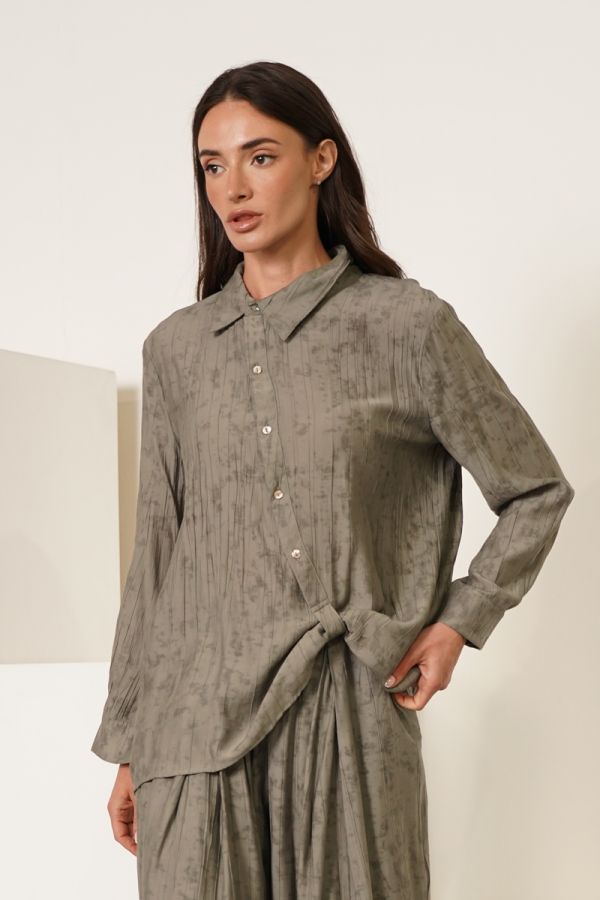 Grey printed shirt