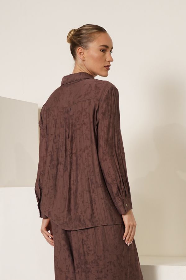 Purple printed shirt