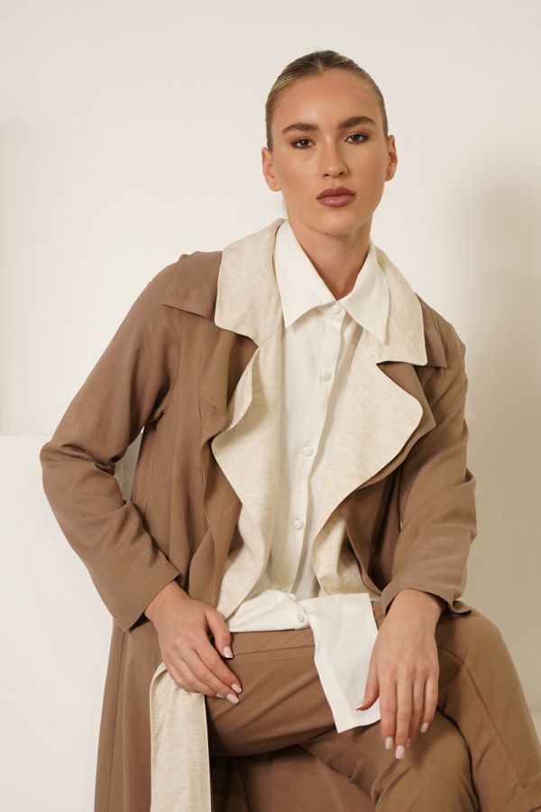 Brown multi-way jacket