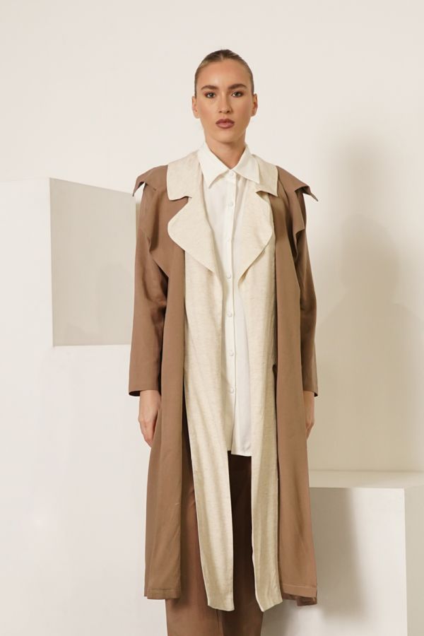 Brown multi-way jacket