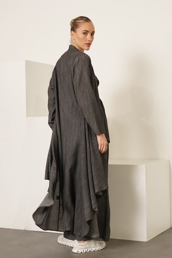 Black asymmetric cardigan