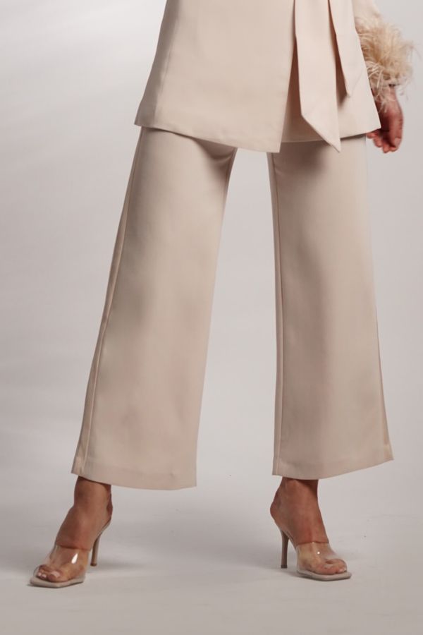 Beige trousers