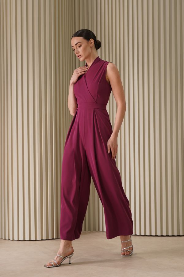 Dark pink jumpsuit